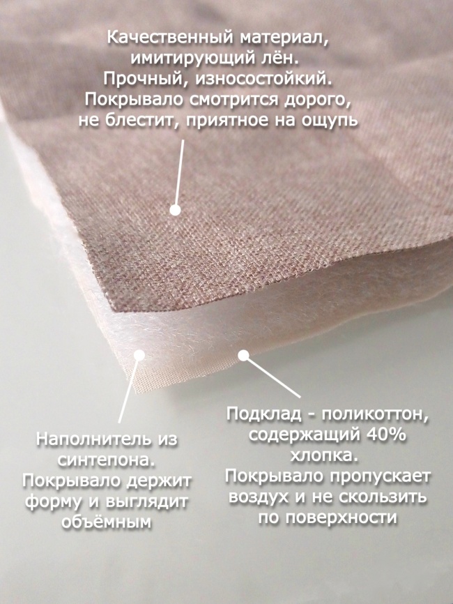 Комплект покрывало стеганое полуторное (160х220 см) + 2 наволочки 45х45 см. Коллекция "Меланж". Цвет бирюзовый (бирюзовый меланж) фото 11