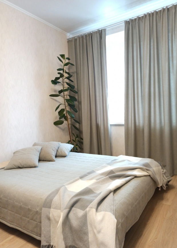 Комплект штор 200х270 2 шт. Коллекция "Меланж". Цвет светло-серый (светло-серый меланж) фото 2